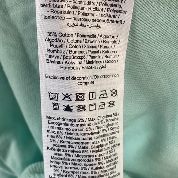 (A6) Vero Moda mint green knot front longsleeve sweatshirt, Size S, NWT - Picture 6 of 7